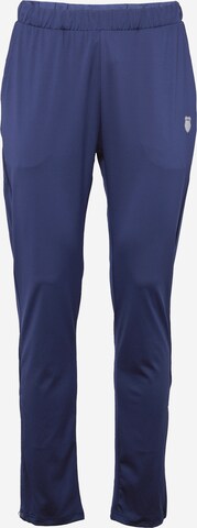 K-Swiss Performance Slimfit Sportbroek 'HYPERCOURT 6' in Blauw: voorkant