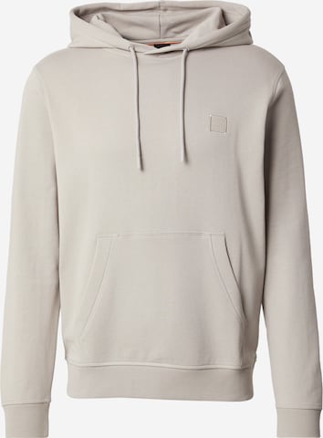 Bluză de molton 'Wetalk' de la BOSS pe gri: față