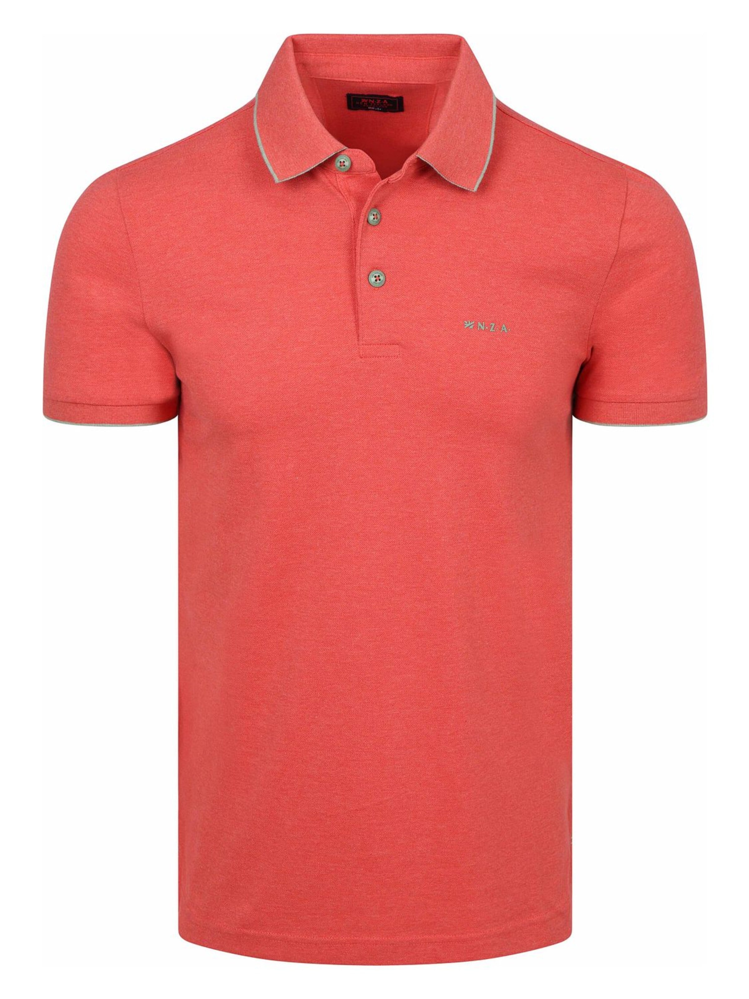 T-Shirt 'Henley' NZA New Zealand Auckland en rouge : devant