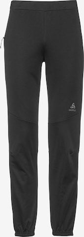 ODLO Tapered Sporthose in Schwarz: Vorderseite