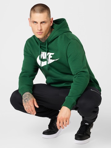 žalia Nike Sportswear Standartinis modelis Megztinis be užsegimo 'Club Fleece'