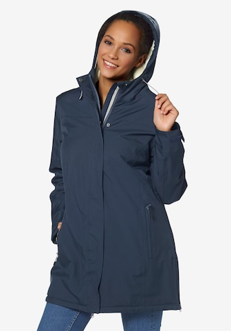 POLARINO Raincoat in Blue: front