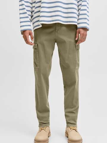 JACK & JONES Конический (Tapered) Брюки-карго 'JPSTACE ARTHUR' в Зеленый: спереди