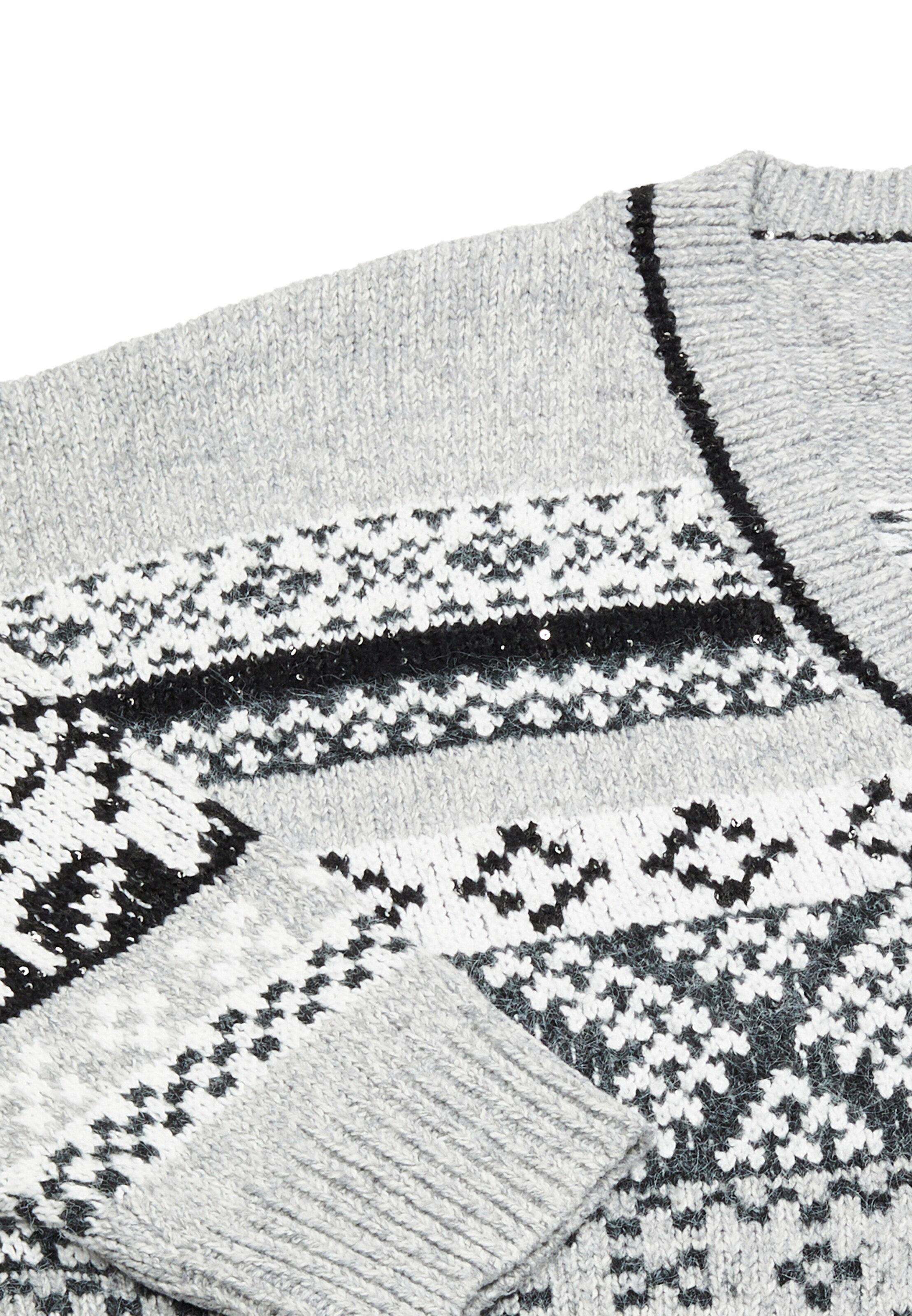 Jalene Плетена жилетка в сиво