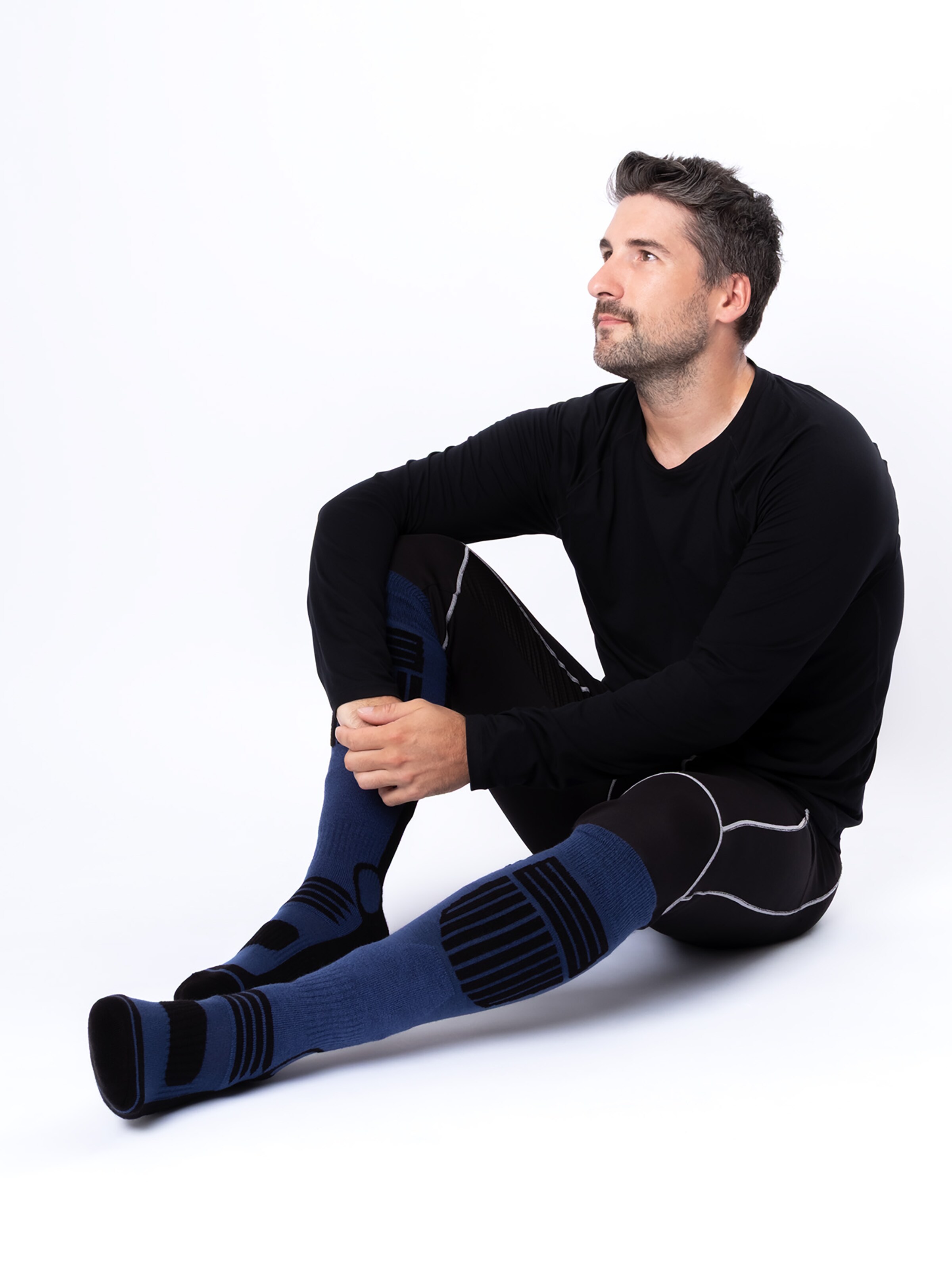 Occulto - Calcetines deportivos 'Ski Felix' en gris: frente