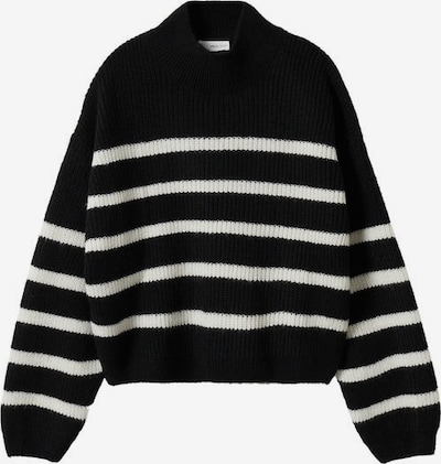 MANGO TEEN Пуловер 'Napols' в черно / бяло, Преглед на продукта
