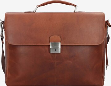 Esquire Document Bag in Brown: front