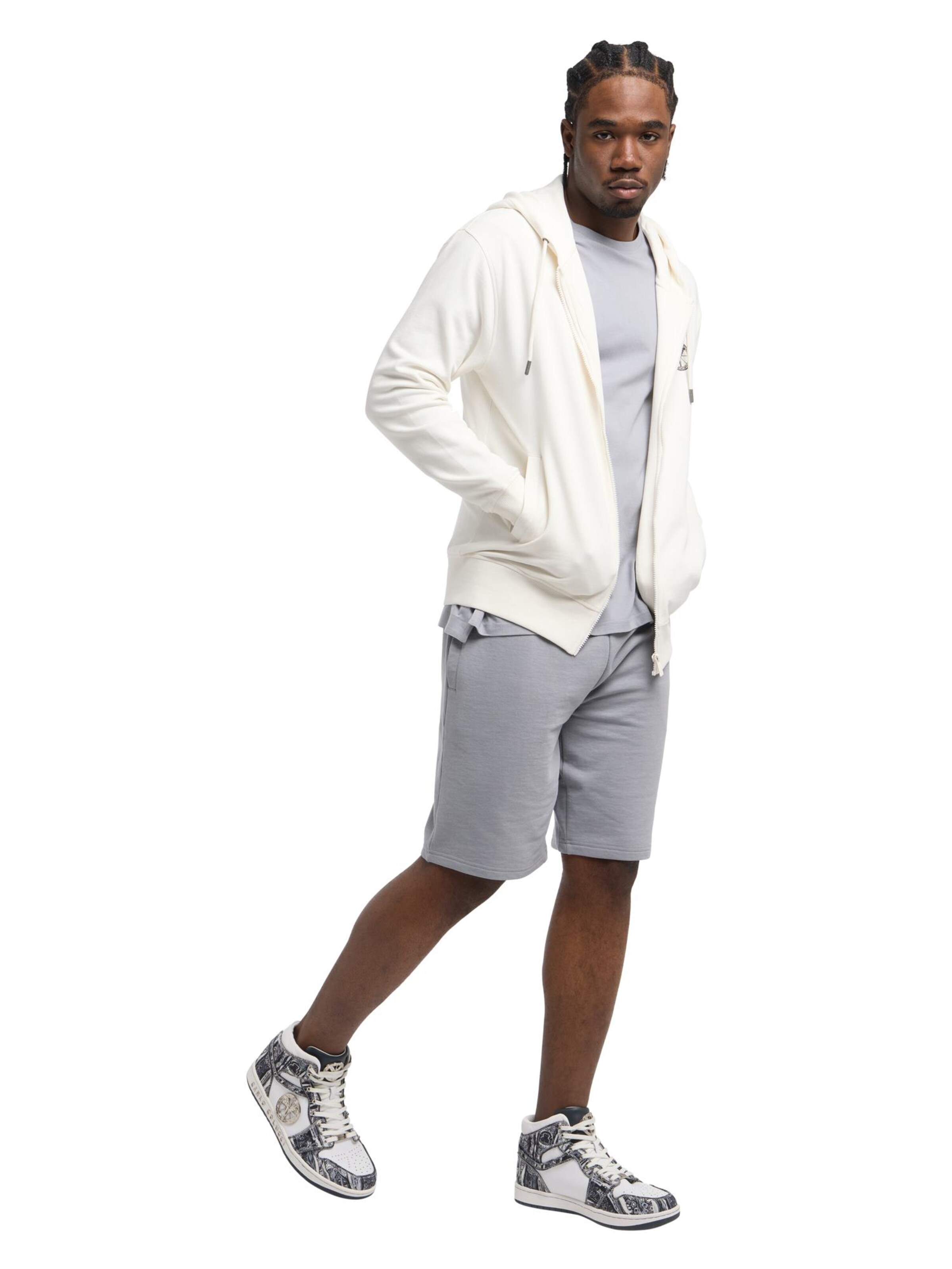 Carlo Colucci Regular Hose in Grau