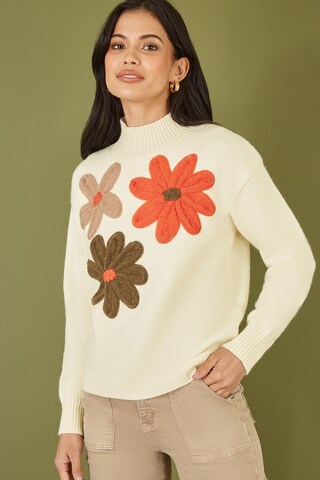 Mela London Pullover in Weiß: Vorderseite