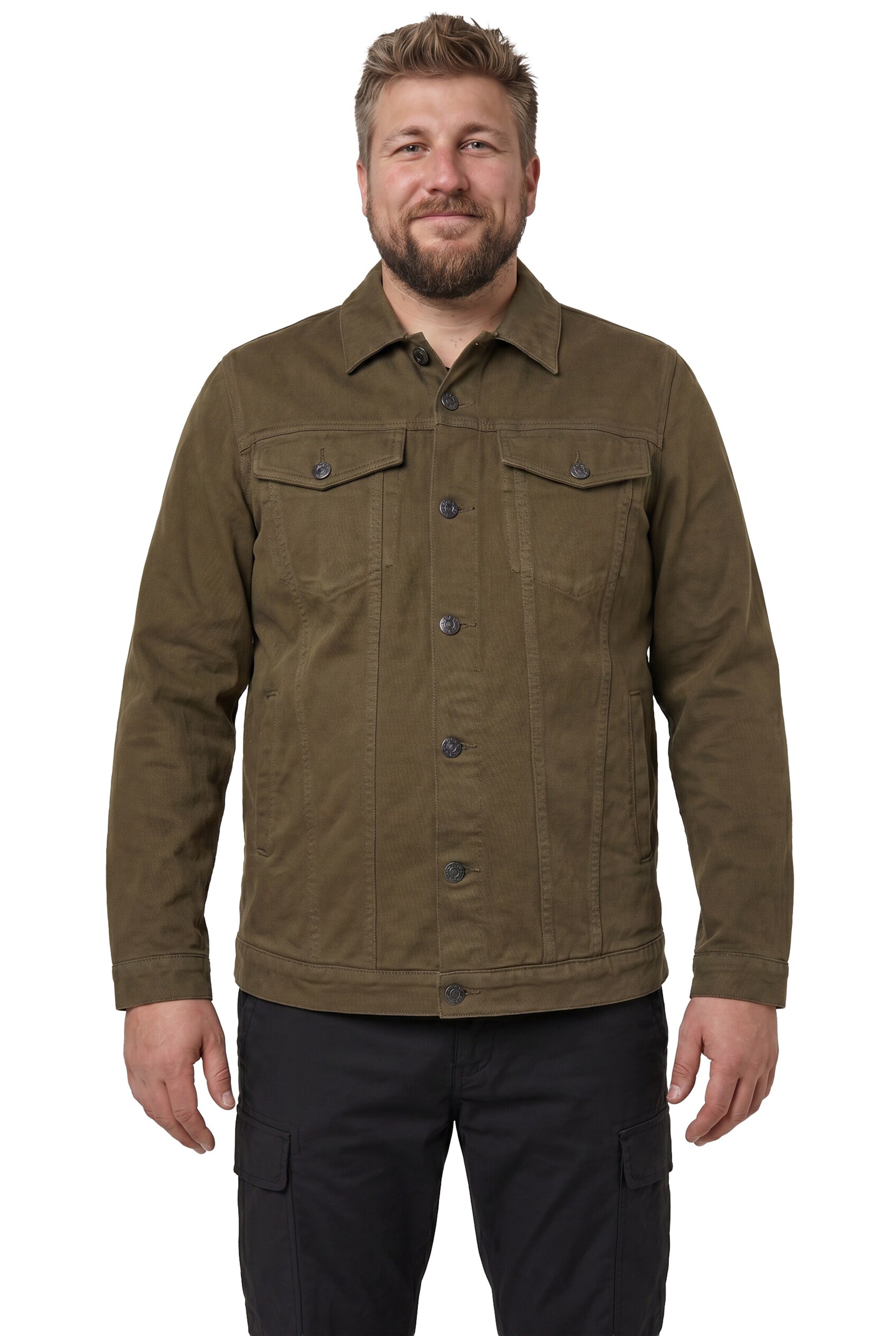 Men Plus Übergangsjacke in Grün
