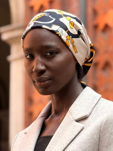 Foulard 'Pari' di AFROZAN in oro: frontale