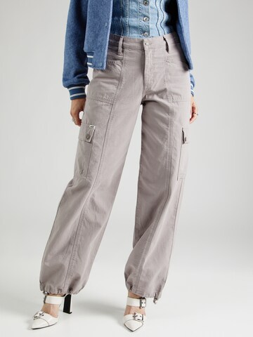 GUESS Originals Wide leg Παντελόνι cargo σε γκρι: μπροστά