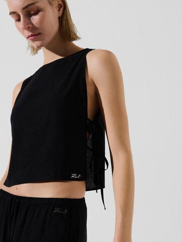 Karl Lagerfeld Top in Schwarz