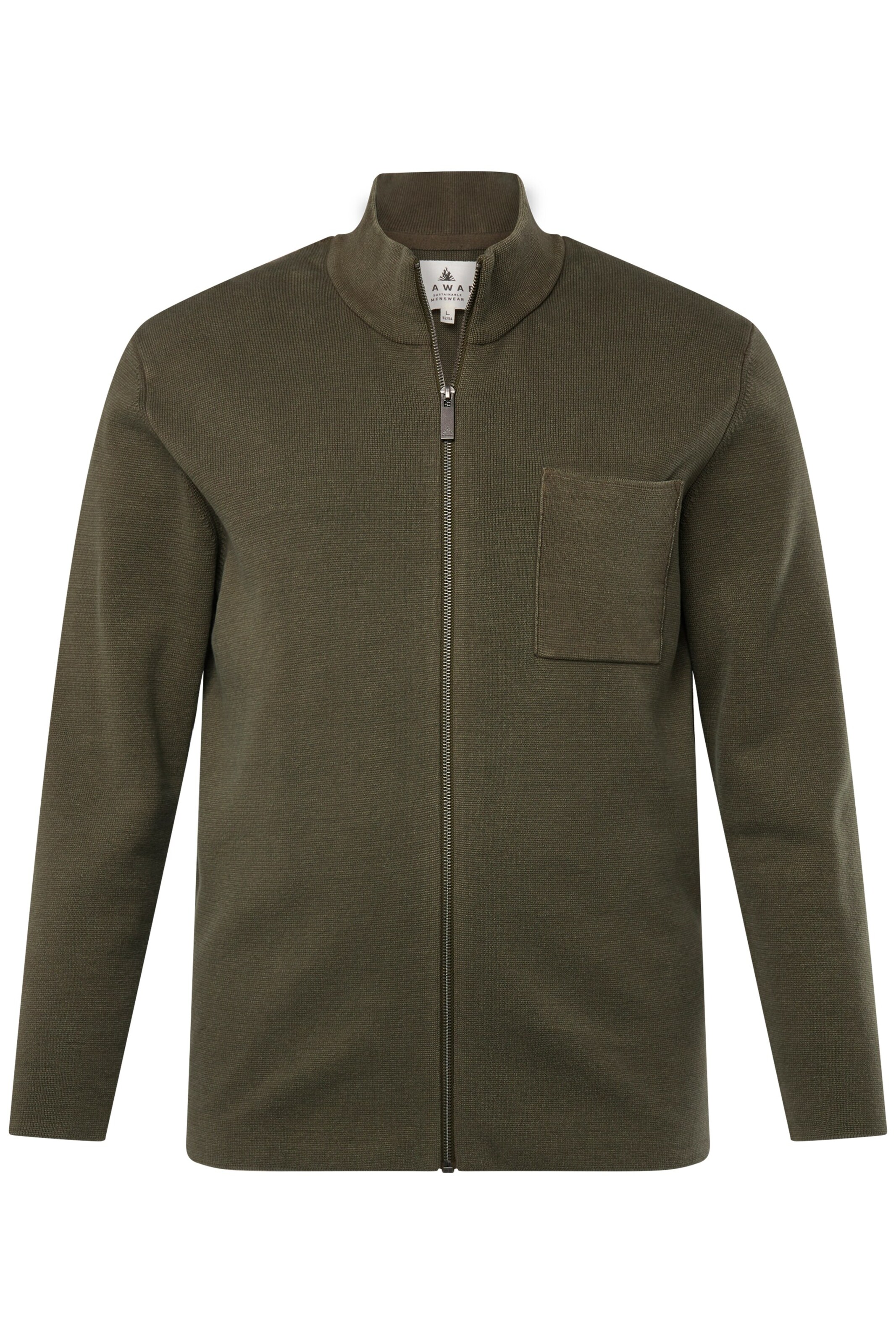 JP1880 Strickjacke in Grün: Vorderseite