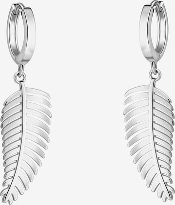 Sofia Milani Ohrringe 'Leaf' in Silber: Vorderseite