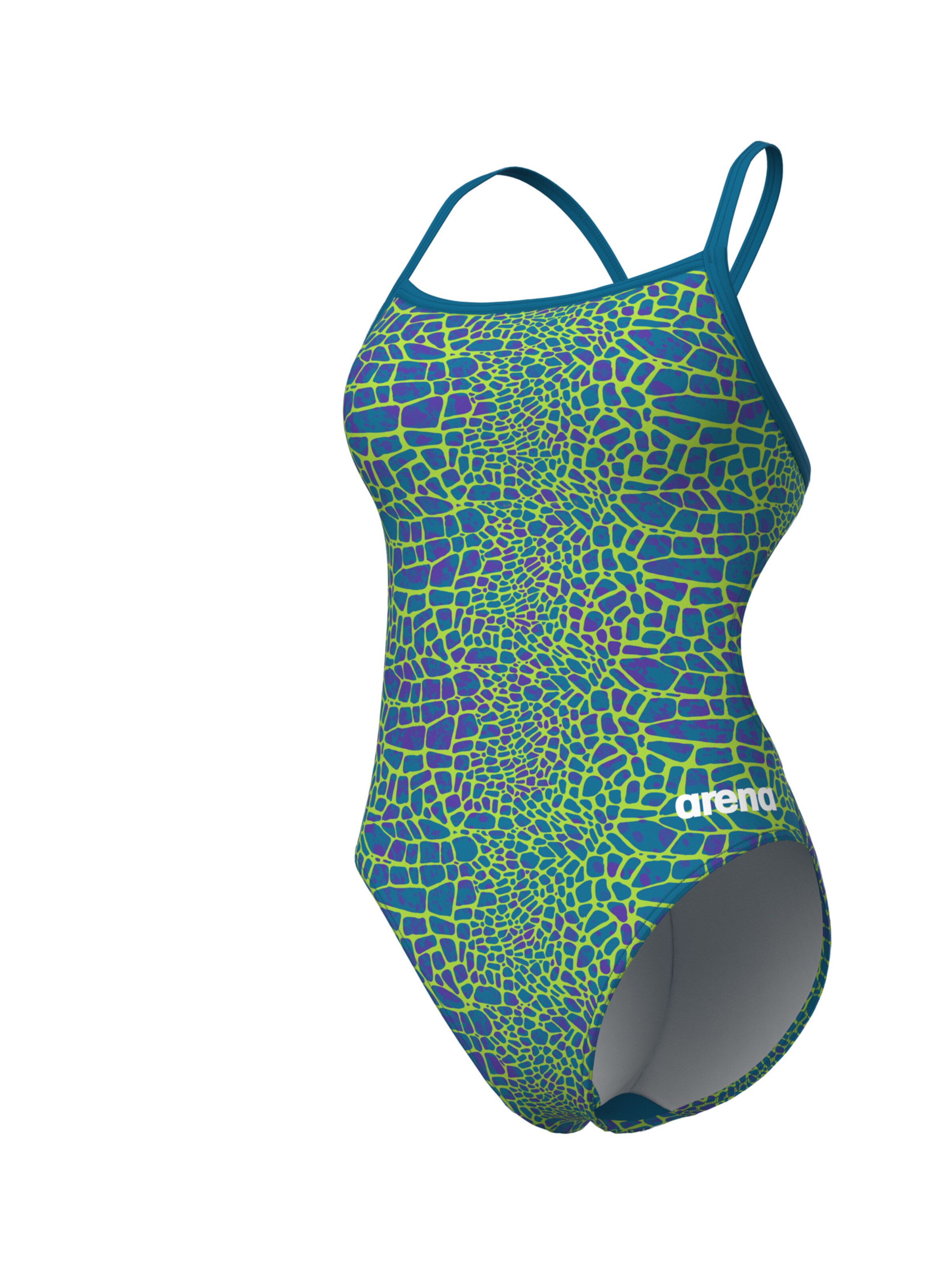 Bustieră Costum de baie sport 'Snakeskin' de la ARENA pe verde