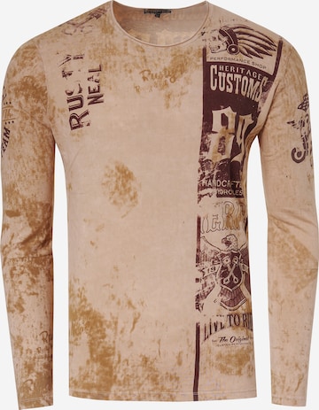 Rusty Neal Sweatshirt in Bruin: voorkant