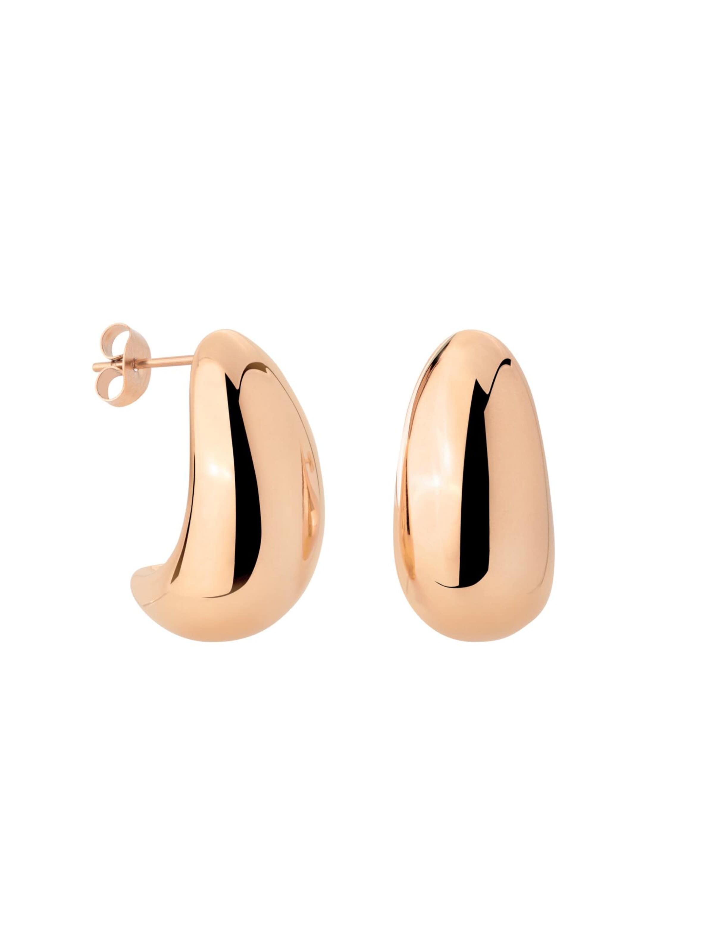 Luamaya Earrings 'Huggie Studs' in Gold: front