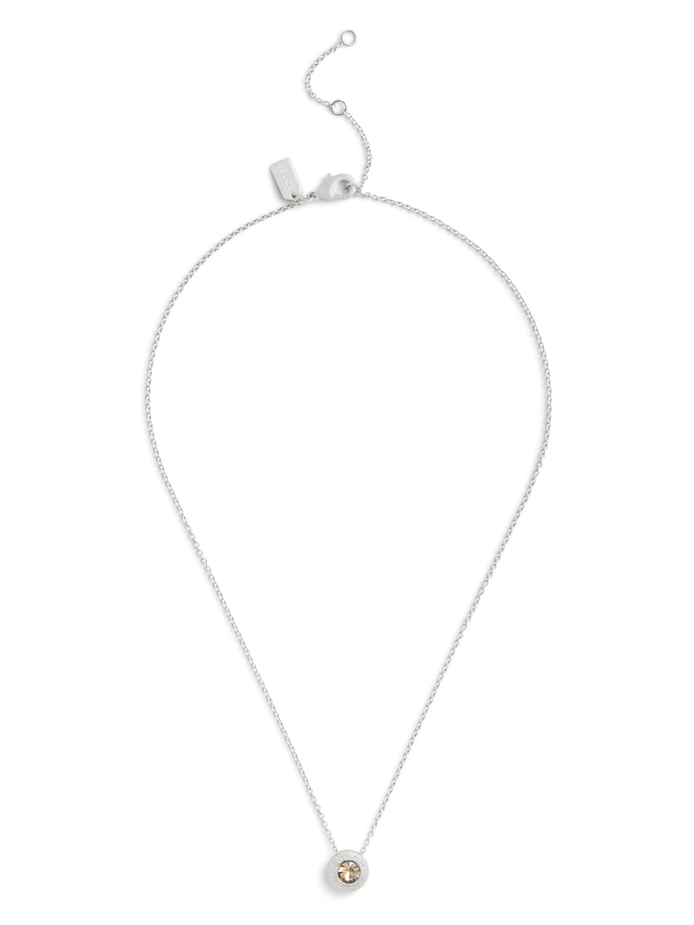 COACH Colar 'Signature Open Circle' em prata, Vista do artigo