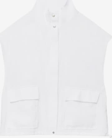 Gilet Pull&Bear en blanc : devant