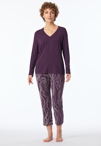 SCHIESSER Pyjama lang in Lila