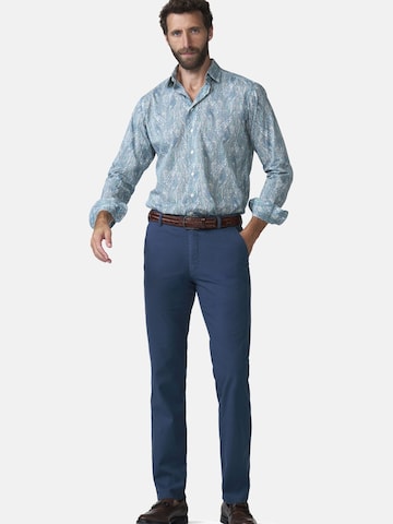 MEYER Regular Chino trousers 'Oslo' in Blue
