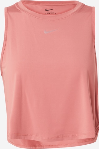 NIKE Спортен топ 'ONE CLASSIC' в розово: отпред