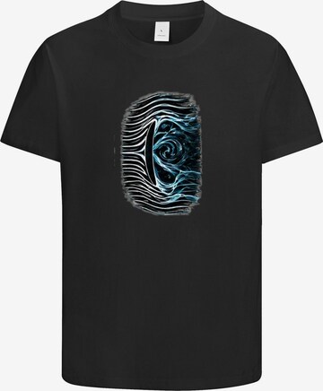 HUSKSWARE Shirt 'Grafik' in Schwarz: Vorderseite