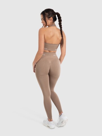 Smilodox Skinny Sports trousers 'Azura' in Brown