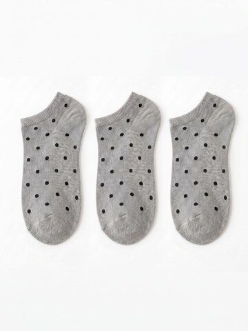Millo Socken 'Happy Dots'‌‌‌‌‌‌‌‌ in Grau: Vorderseite