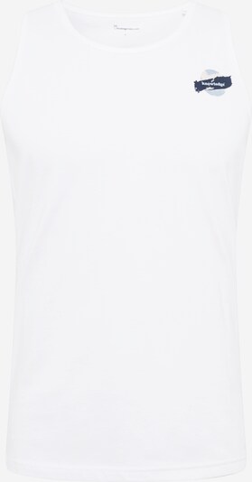 KnowledgeCotton Apparel Top 'ALDER' in dunkelblau / weiß, Produktansicht