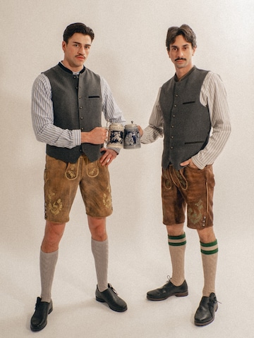 HerzSticht Traditional vest 'Samerberg' in Blue