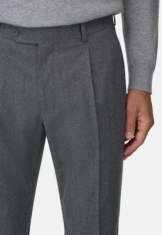 Boggi Milano Slimfit Bandplooibroek in Grijs