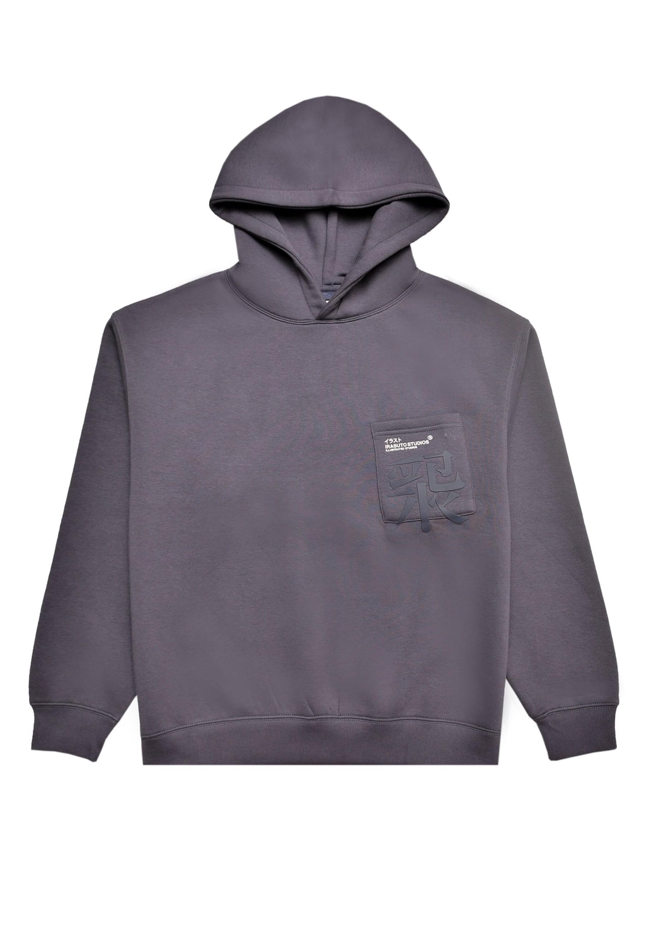 Felpa 'Typo' di Irasuto Studios in blu: frontale