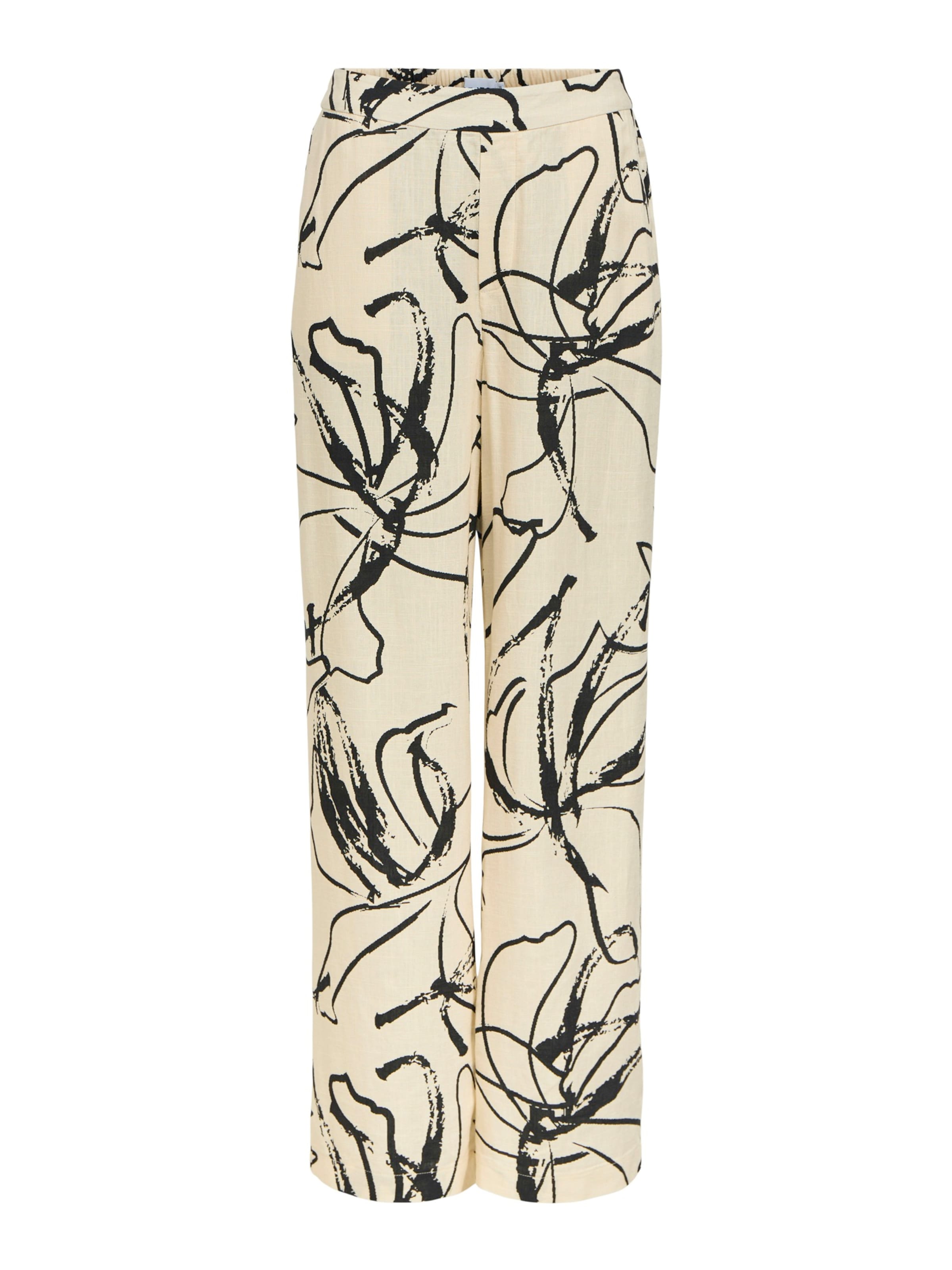 OBJECT Широкий Штаны 'OBJSANNE ALINE' в Бежевый: спереди