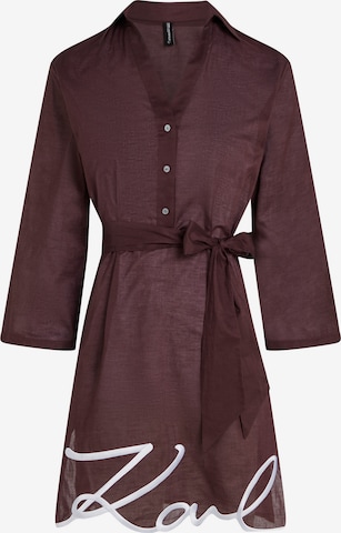 Karl Lagerfeld Rantamekko värissä ruskea: etupuoli