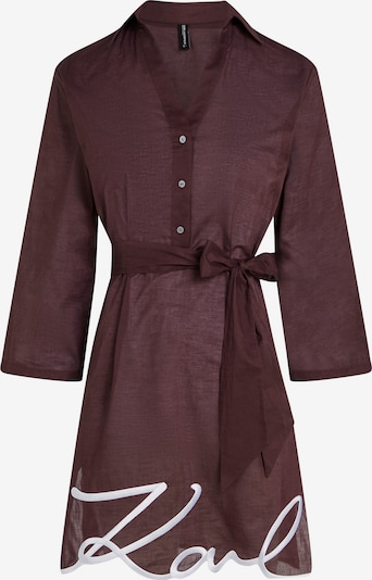 Karl Lagerfeld Haljina za plažu u tamno smeđa / bijela, Pregled proizvoda