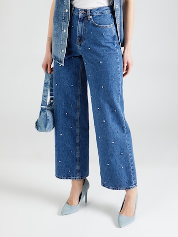 Wide leg Jeans 'HOPE' di ONLY in blu: frontale