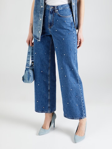 Wide Leg Jean 'HOPE' ONLY en bleu : devant