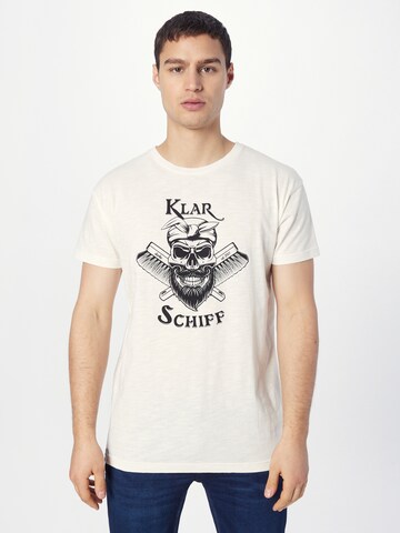 Derbe - Camiseta 'Klarschiff' en blanco: frente