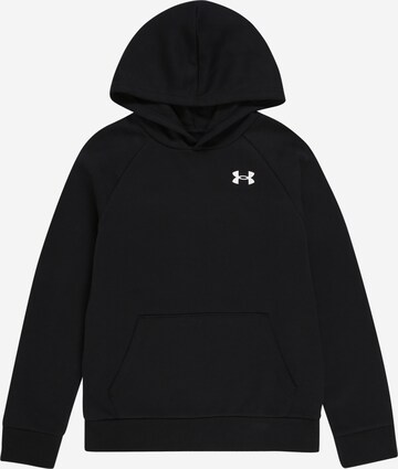 UNDER ARMOUR Regular fit Sports sweatshirt 'Rival' in Black: front