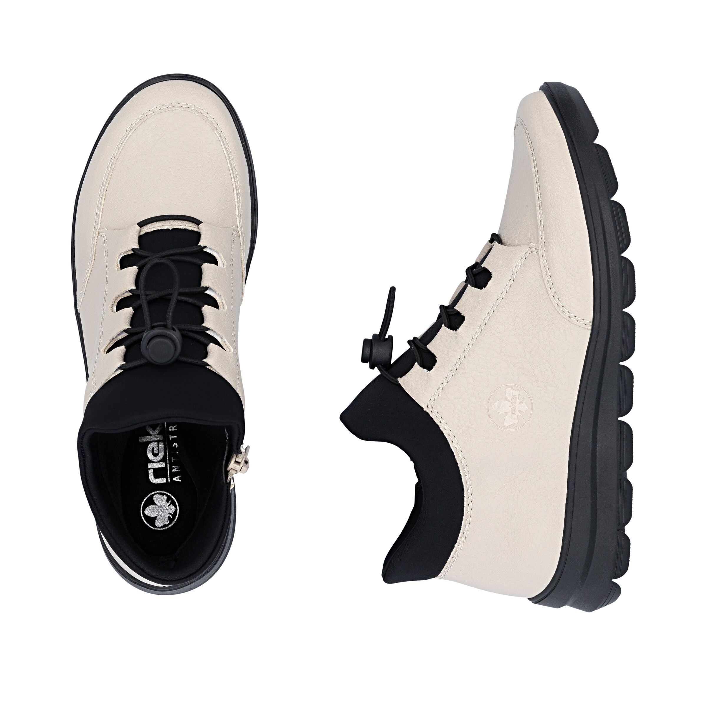 Bottines à lacets Rieker en beige