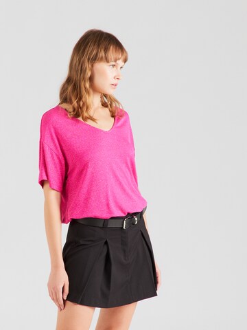 T-shirt 'BILLO' PIECES en rose : devant