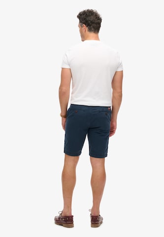 Regular Pantalon chino Superdry en bleu
