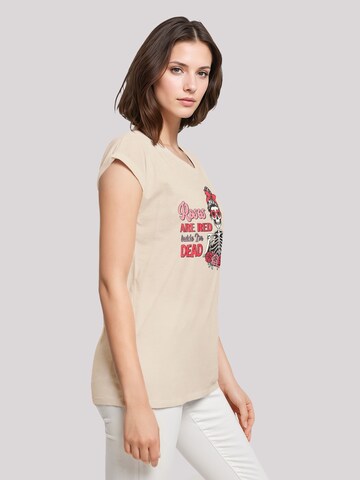 F4NT4STIC Shirt 'Anti Valentinstag Roses are red' in Beige