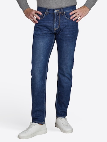 PIERRE CARDIN Tapered Hose 'Lyon' in Blau: Vorderseite