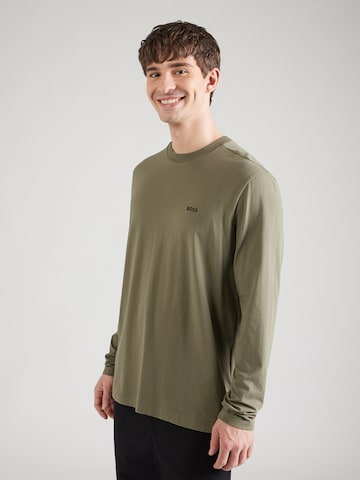 T-Shirt BOSS en beige : devant