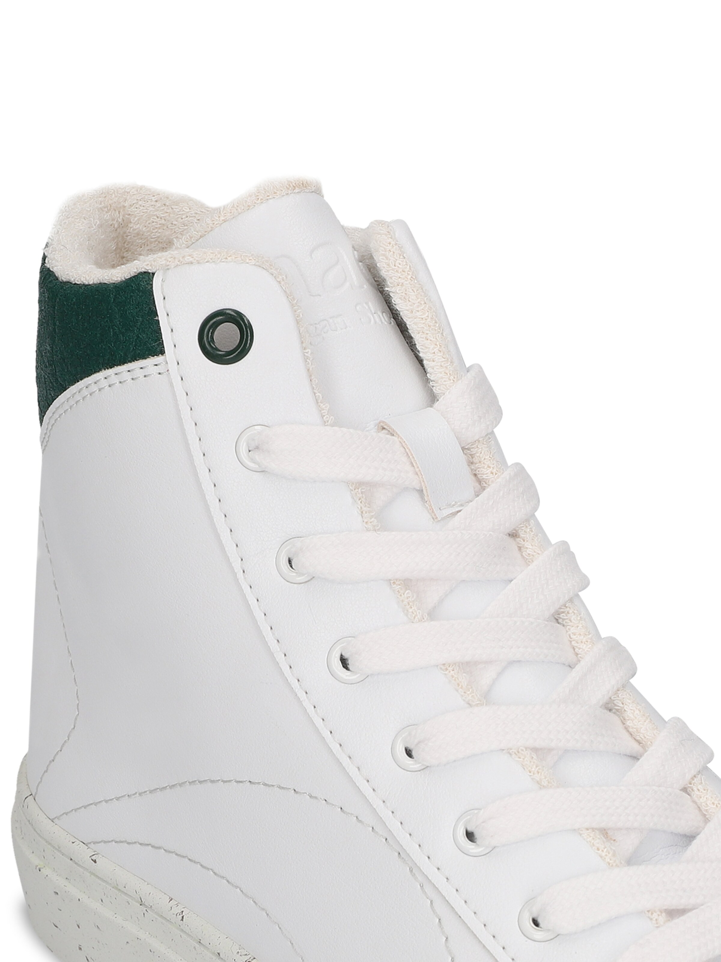 nae Vegan Shoes - Sapatilhas altas 'London' em branco