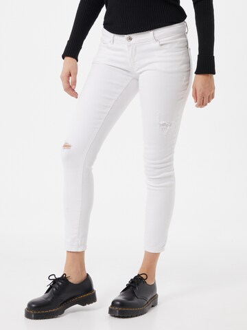 ONLY Skinny Jeans 'Coral' in Wit: voorkant