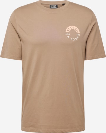 SCOTCH & SODA T-shirt i beige: framsida